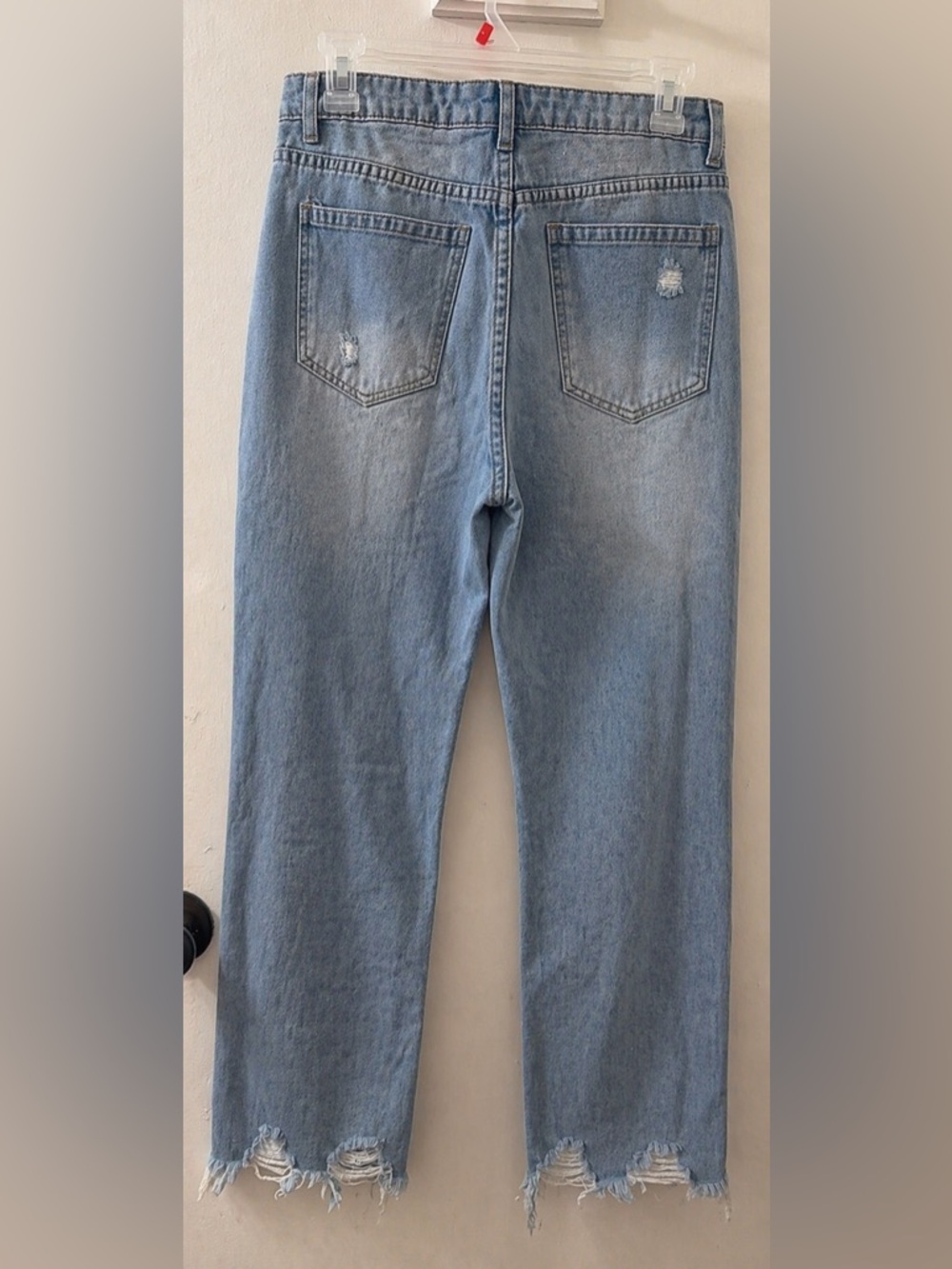 Light Blue Ripped Jeans Size 7 - Picture 2 of 3